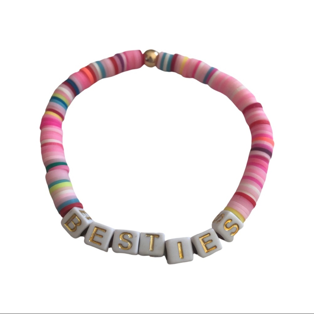 Shop BESTIES Vibrant Clay Disc Bracelet